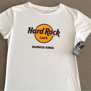 NWT Hard Rock Tee White Women’s Large Buenos Aires